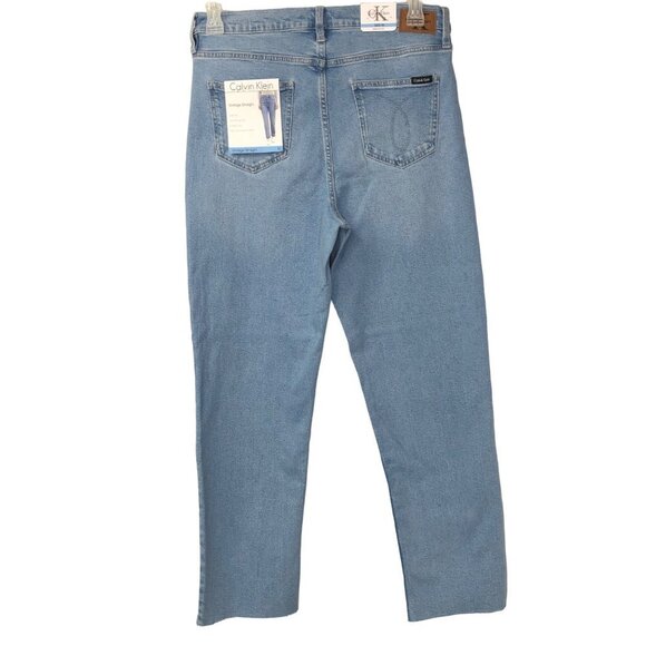 CALVIN KLEIN HIGH VINTAGE STRAIGHT JEANS NEW WITH TAG - Picture 6 of 14